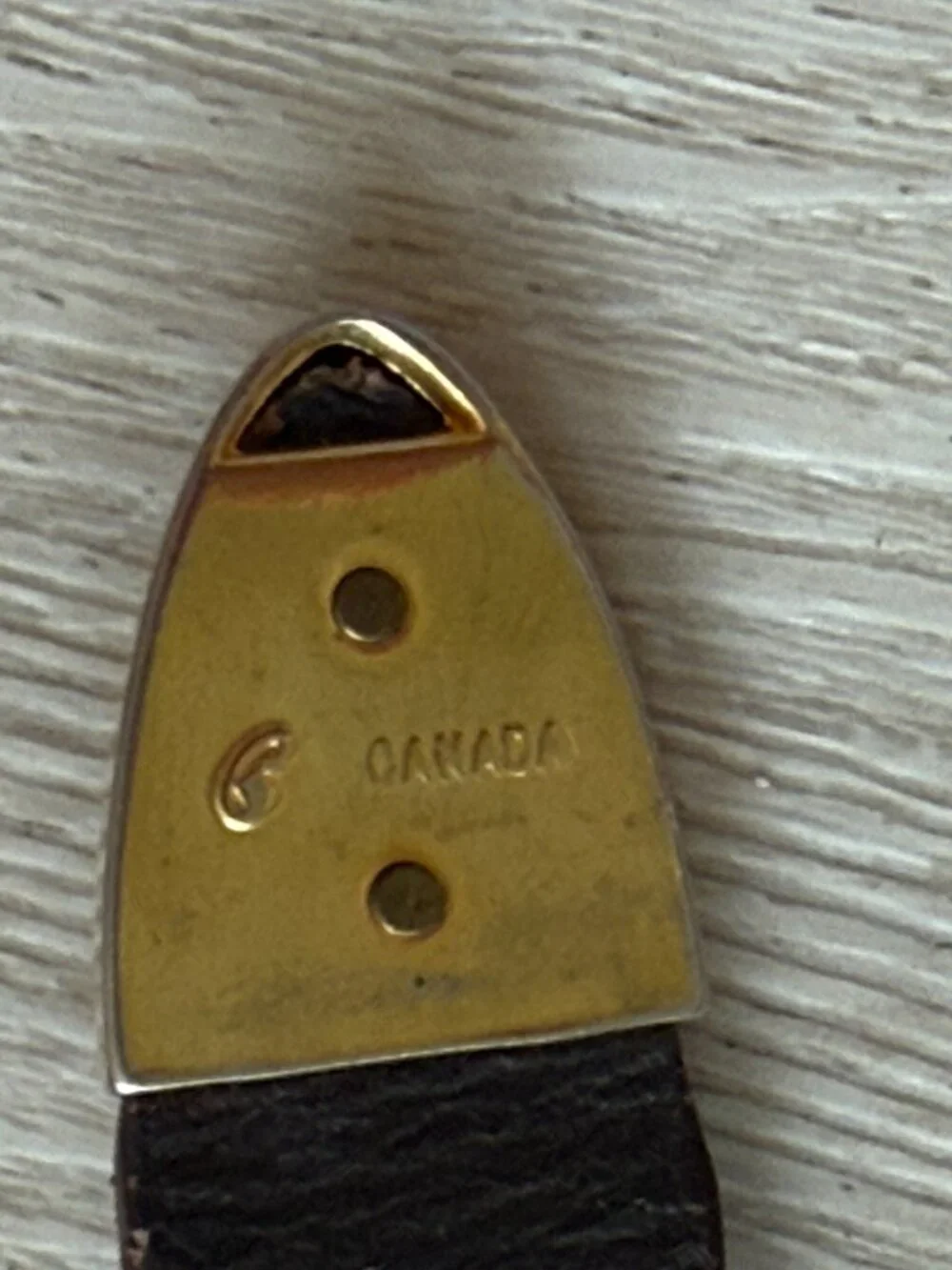 Vintage Brown Leather Belt Gold Western Boho One Inch Width Boho Size 30 - Picture 10 of 13